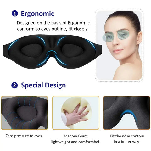 TotalDark 3D Contoured Sleep Mask