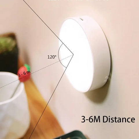 GlowSense™ Motion-Activated LED Night Light – Wireless, Rechargeable & Magnetic